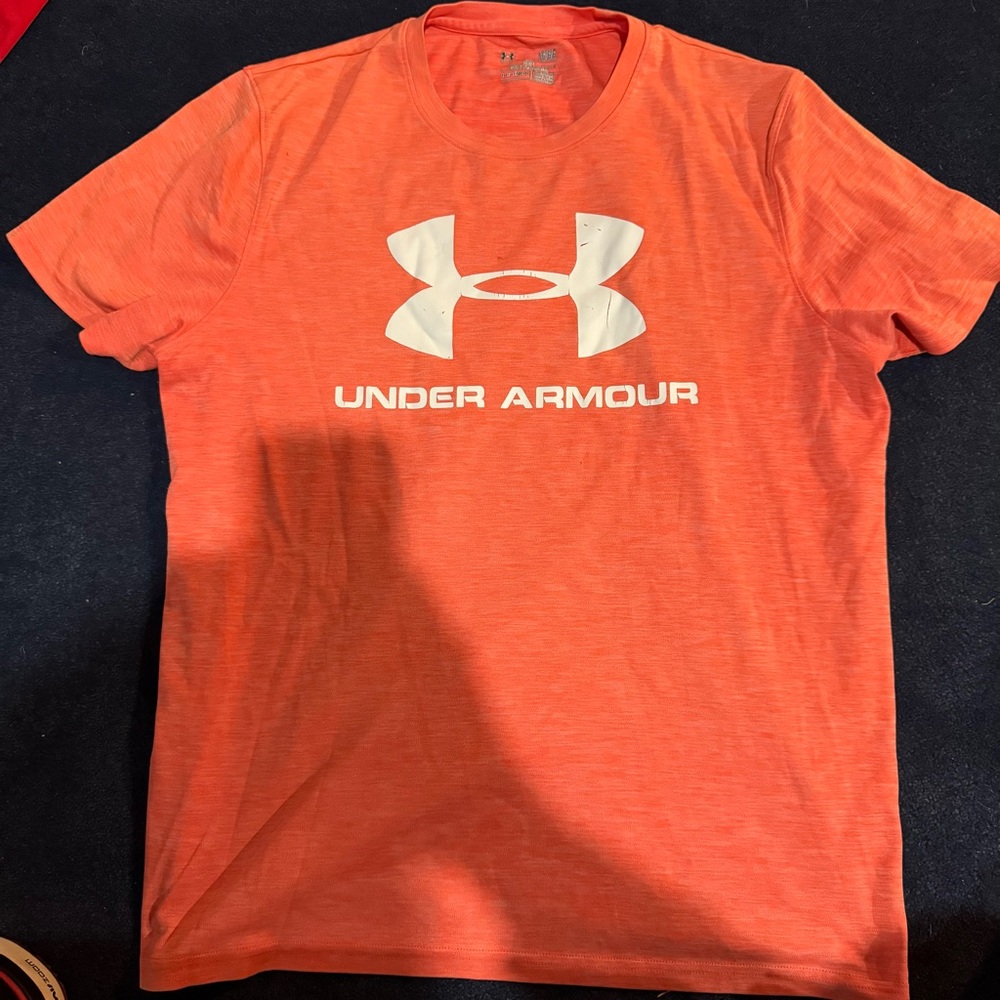 Men’s Under Armour - “Orange” UA Logo Performance Tee (Size: L)